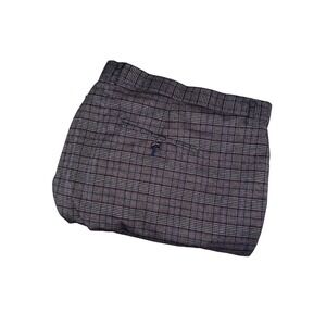 Paisley & Gray Dress Pants Mens 48x32 Gray Plaid Slim Fit Stretch Tweed Formal